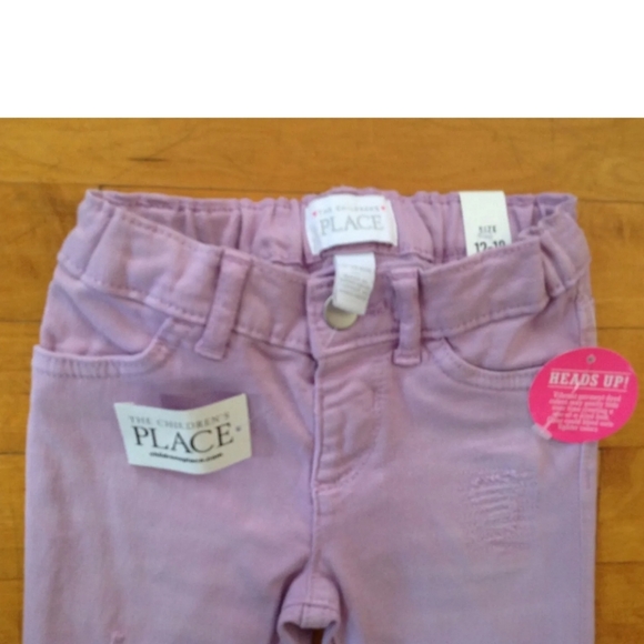 The Children's Place Girls Purple Pants Size 12-18 Months NWT - Picture 8 of 9